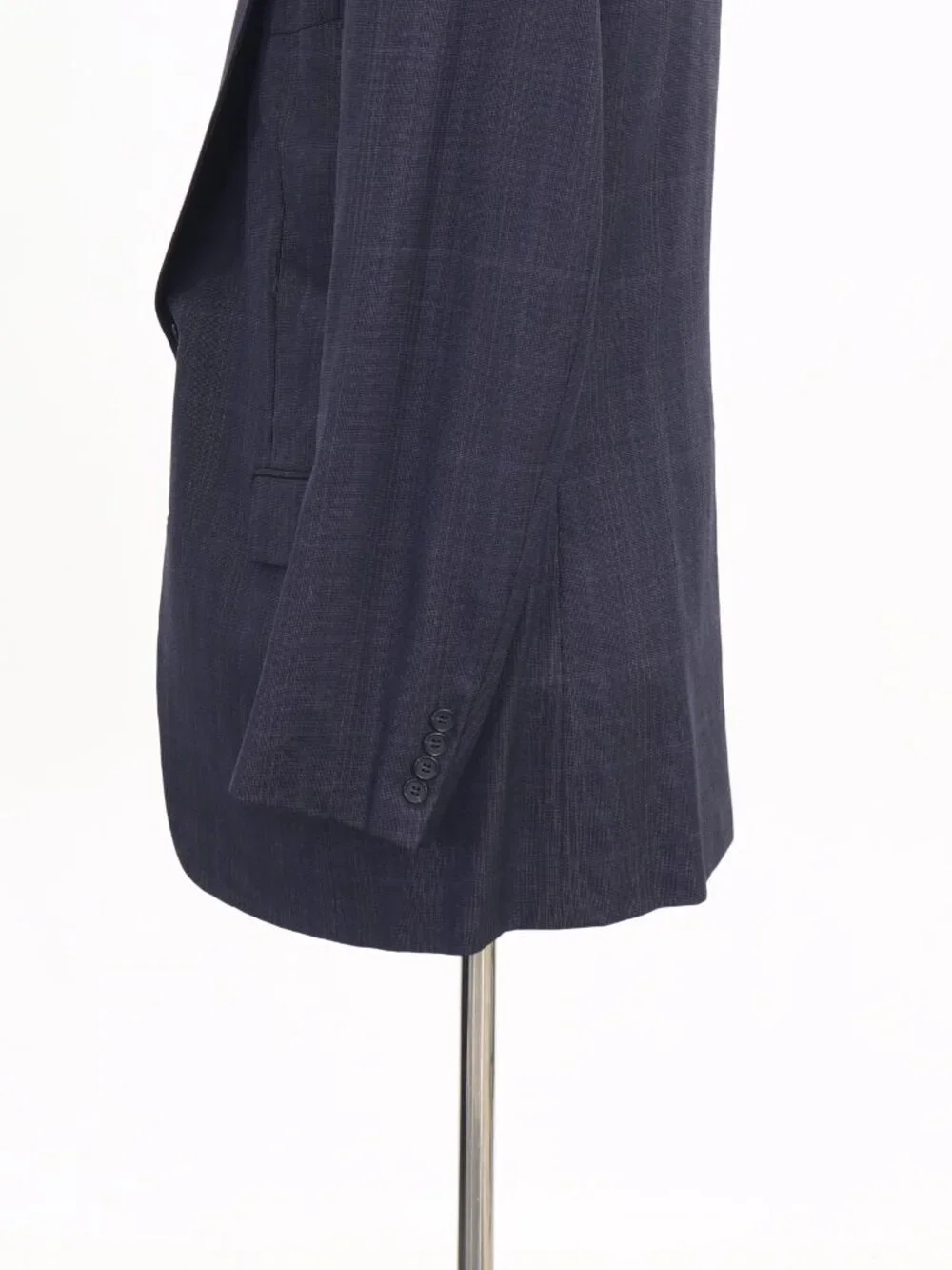Southwick 42L Blue Blazer Sport Coat Jacket 2-Button Check W869